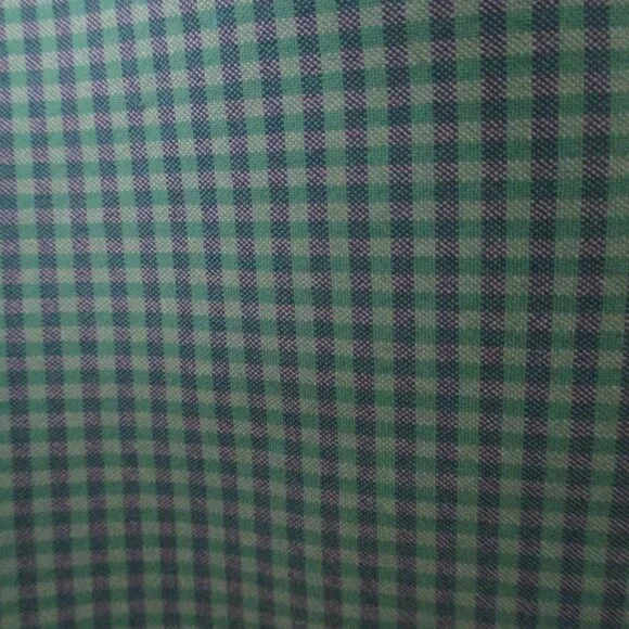 adidas Mens Flat Front Green Blue Stretch Mini-Check Golf Short Pant NWOT - 34W - Picture 2 of 3